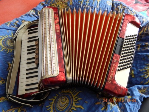 Akkordeon hohner perlmuttrot - akkordeon,