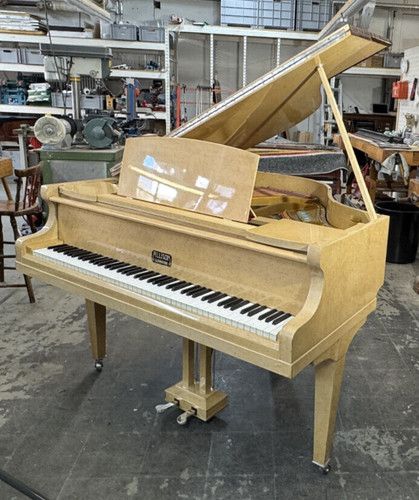 Art deco baby grand piano - deco,